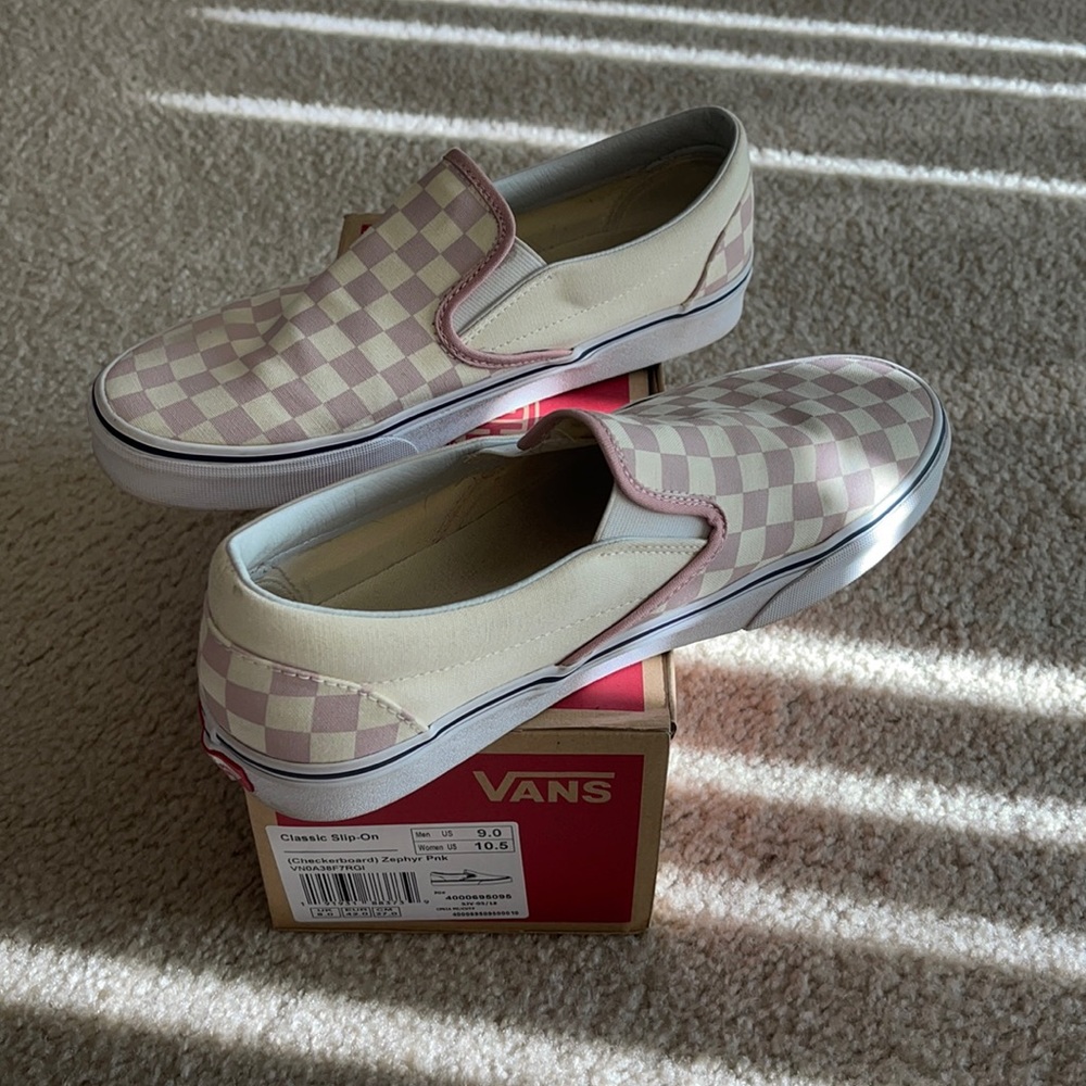Vans checkerboard slip on
